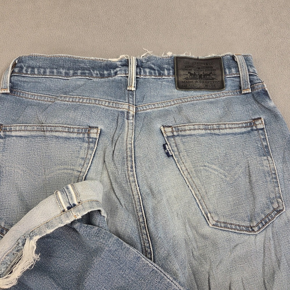Levi's 511 Jeans Mens‎ 28x27 Selvedge Made & Crafted Tapered Tag 29x32 Altered